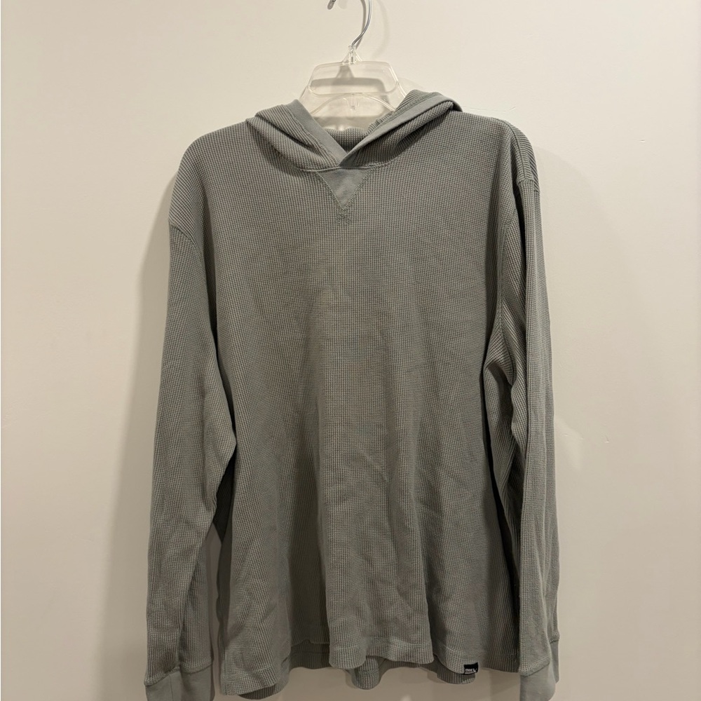 Eddie Bauer Men's Gray Hooded Sweatshirt
